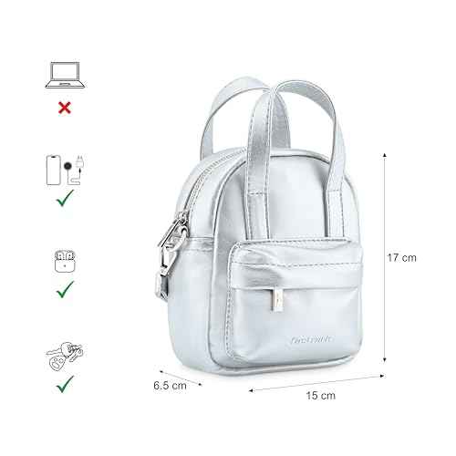 Fastrack Mini Metallic Sling | Faux-Leather Women's Handbags | Sling for Casual Carry