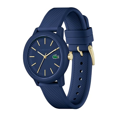 Lacoste 12.12 Ladies Qtz Basic Blue Round Dial Women's Watch|Blue Silicone Material|Multi Color Band - 2001271