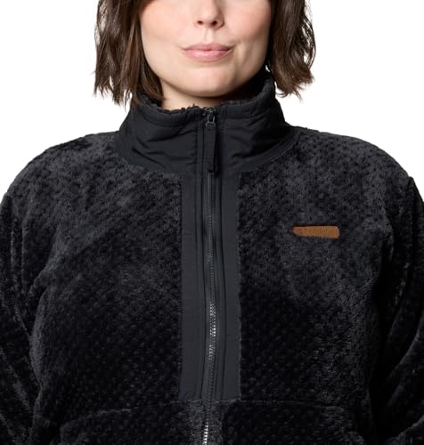 Columbia womens Fire Side Full Zip III, Black, Medium