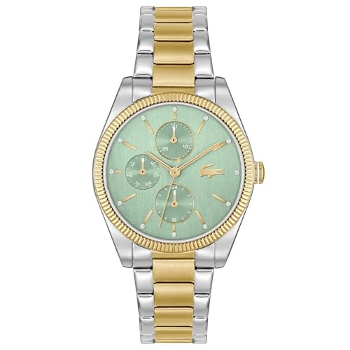 Lacoste Orsay Qtz Multifunction Sage Round Dial Women's Watch|Stainless Steel Material|Multi Color Band - 2001364