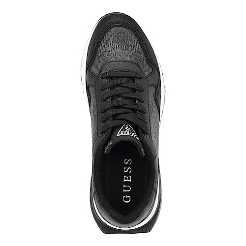 GUESS womens MelanySneaker, Black Logo, 8.5