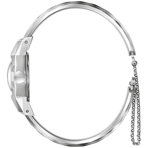 Bulova Ladies Limited Edition American Girl 2 Hand Silver Stainless Steel Quartz Bangle Watch Style:96L333, Silver