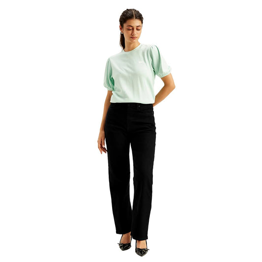 Levi's Women's Regular Jeans (A7713-0014_Zircon, High Rise, Black)