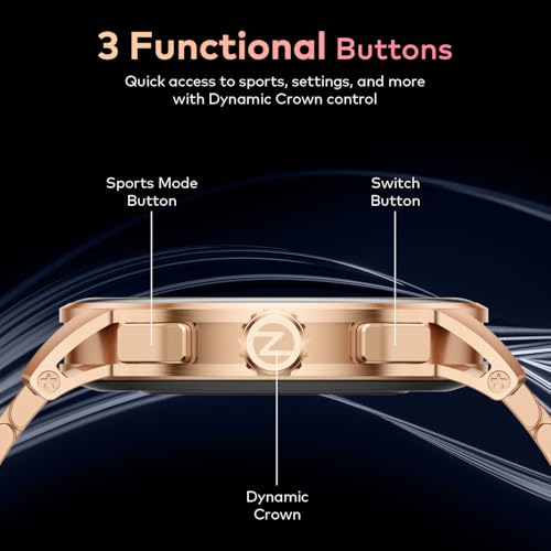 Itel Unicorn Max Smartwatch with 1.43" AMOLED Display, 1000 Nits Brightness, AI Voice Assistant, Bluetooth V5.3, IP68 Waterproof, 200+ Watch Faces, 100+ Sports Modes (Copper Gold)