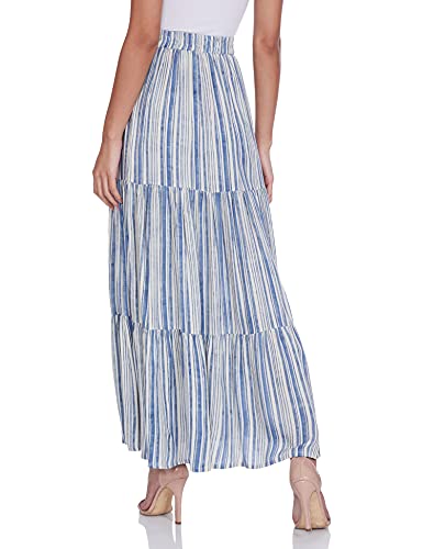 W for Woman Women Full Skirt, Blue, L