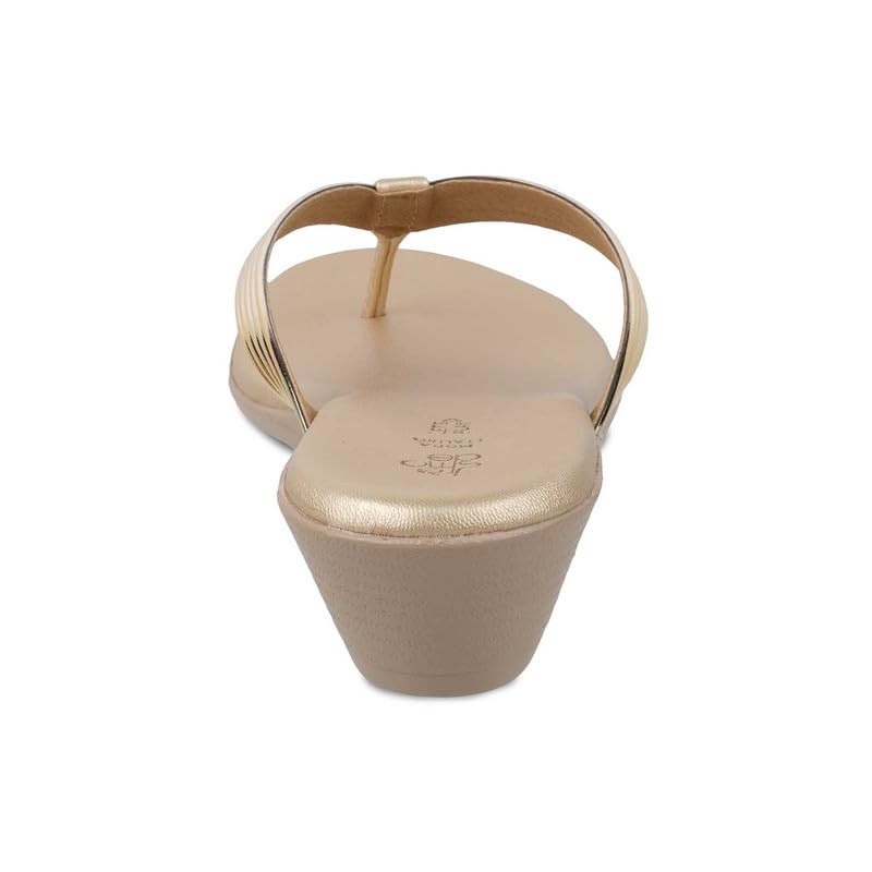 tresmode 240-MACKS GOLD WOMEN DRESS BLOCK HEELS SANDALS EU/39 UK/6