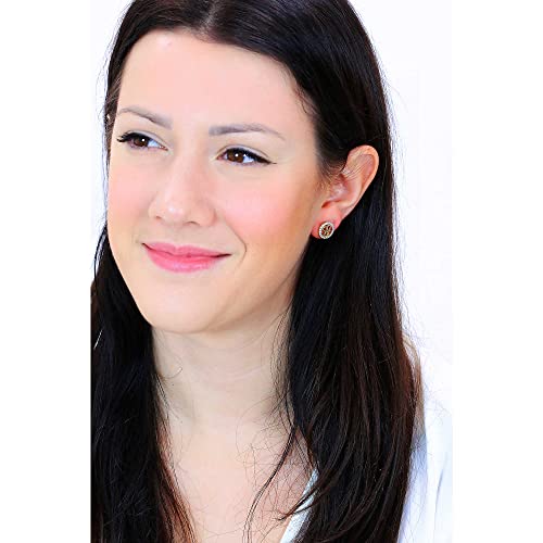 GUESS Life In 4G Gold-Plated Stainless Steel Earrings For Women | Hypoallergenic | Lightweight & Durable | Perfect For Gifting