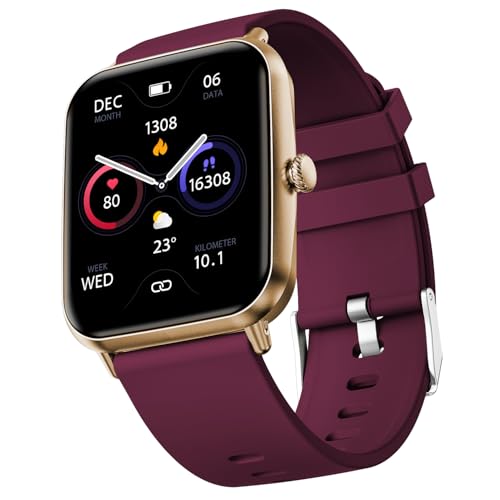 Fire-Boltt Ninja Call Pro Plus Fusion Smart Watch 1.83 inch with Bluetooth Calling, AI Voice Assistance, 100 Sports Modes IP67 Rating, 240 * 280 Pixel High Resolution (Wine)