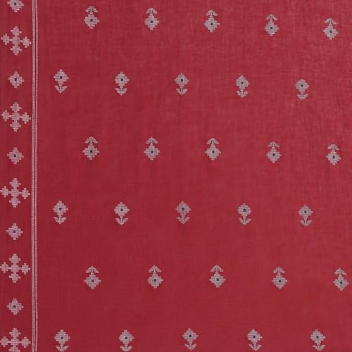 Rangriti Women Red Cotton Dupatta_FREE SIZE