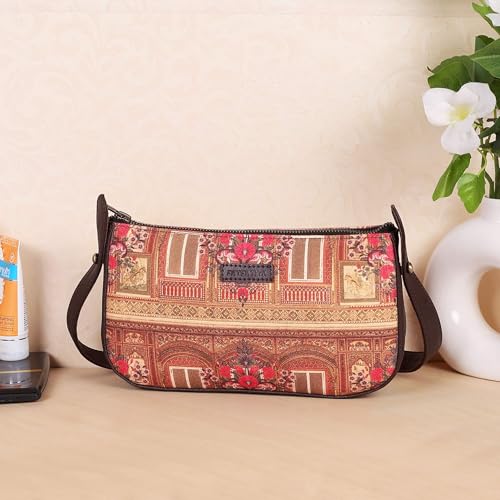Fatfatiya Rajasthani Window & Floral Design Shoulder Bag for Women – Ethnic, Elegant & Handcrafted Bag for Women