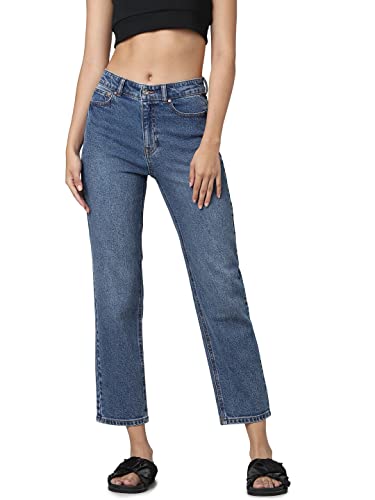 ONLY Straight Fit Jeans(263596301_Medium Blue Denim_29)