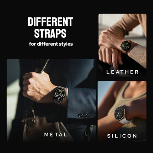Noise Pro 6R 1.46" AMOLED Smart Watch, 1000 NITS, Powered by AI Pro, Built-in GPS, Strava Integration, Stainless Steel Dial, Video Watch Faces, 3ATM, Emergency SOS, TWS Connectivity (Jet Black)
