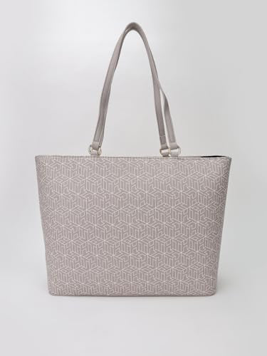 Tommy Hilfiger Logo Brown Pu Tote Bag