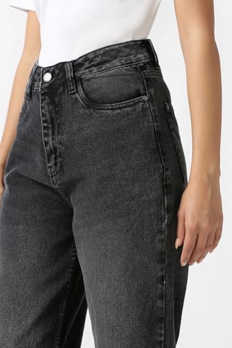 Women Black Dark Wash Jeans