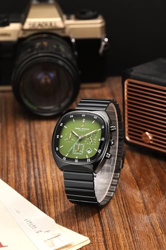 Daniel Hechter Paris Bercy Collection Modern Multi Functional Watch for Men with Square Dial and Stainless Steel Strap
