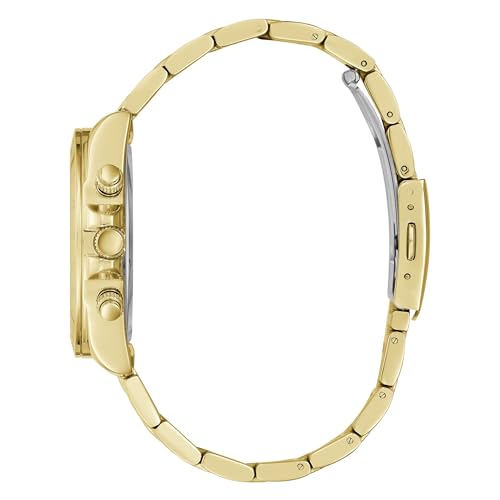 GUESS Women Champagne Round Dial Multi Function Watch - GW0314L2M