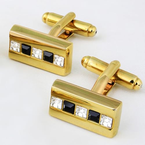Peluche Golden Coloured Brass The Bling Bar - G - TS - Tiepin Set For Men