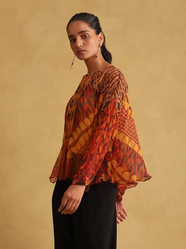Ritu Kumar Rust Printed Top