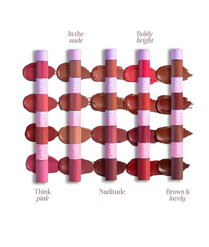 Gush Beauty 4-in-1 Matte Liquid Lipstick Dark Nude, Waterproof | 8.4ml