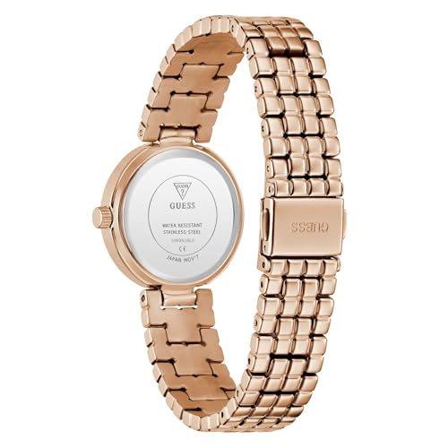 GUESS White Round Dial Analog Women's Watch - GW0930L3