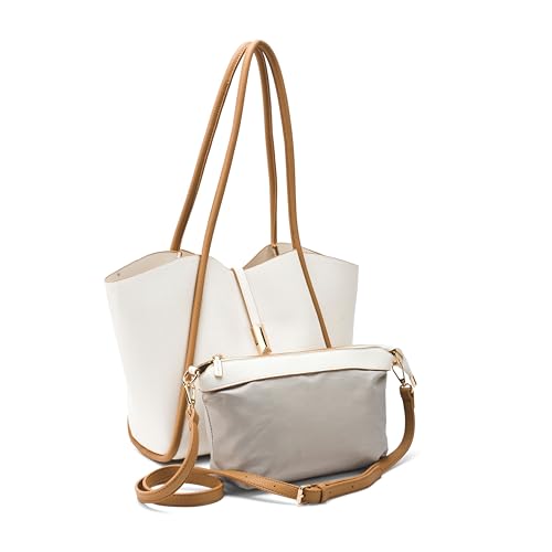 Lino Perros Avril Elegant Everyday Beige Tote bag
