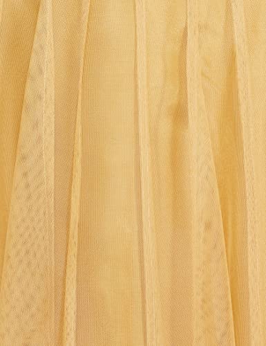 W for Woman Women Maxi Skirt (20CRW50453-215243_Gold_Regular Size)