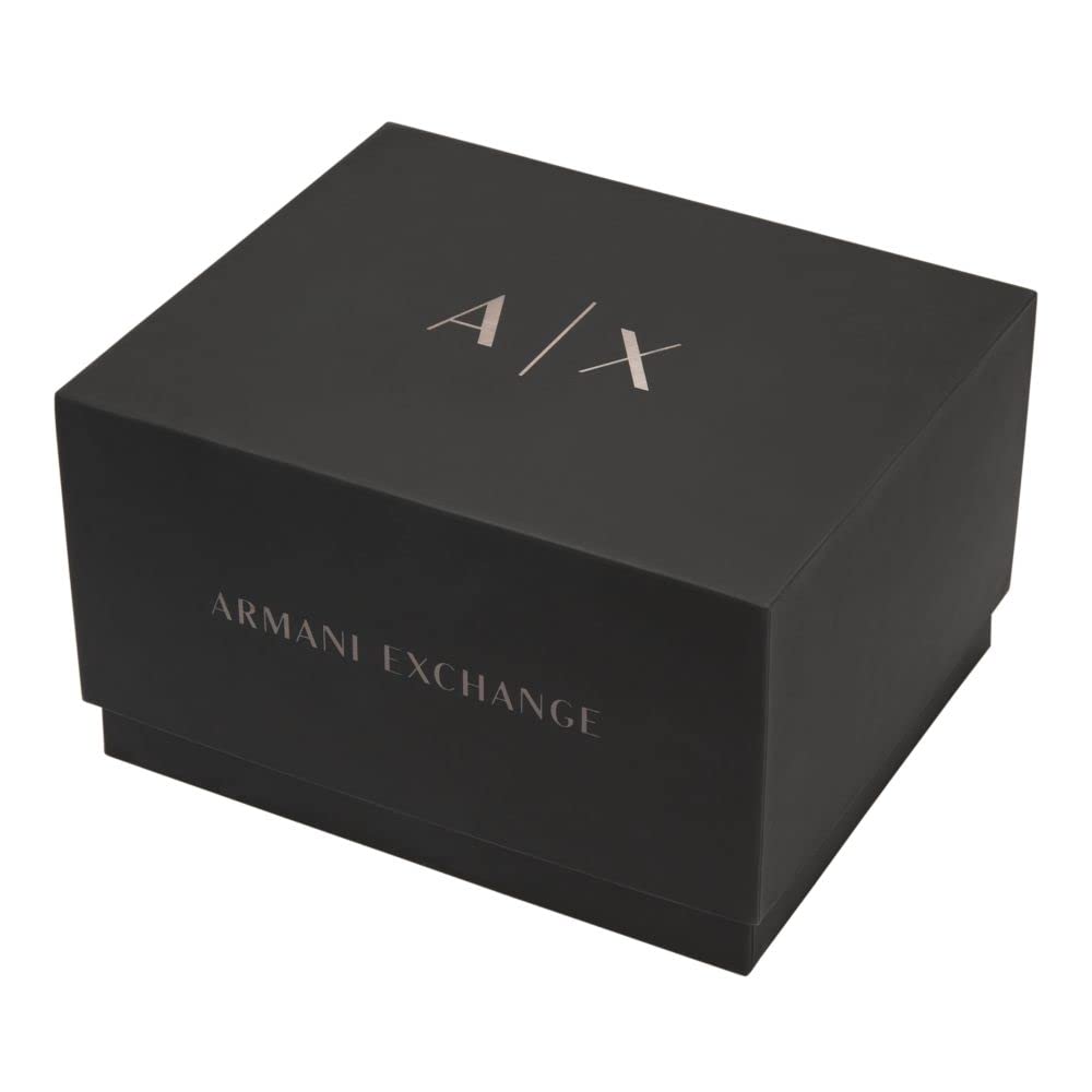 Armani Exchange Analog Black Dial Men's Stainless Steel Watch-AX7163Set