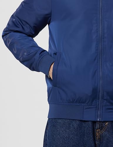 U.S. Polo Assn. Denim Co. Men Polyester Standard Length A-Line Coat (UDJCK1363_Blue, Medium