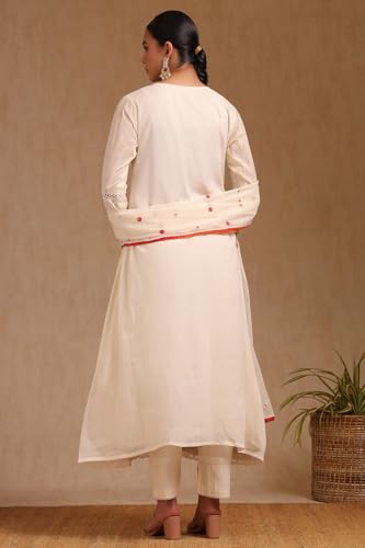 Soch Women's Cotton Salwar Suit (EWS5CD21990_Off White