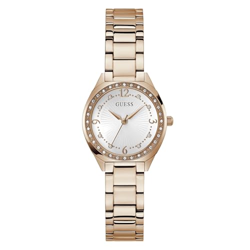 GUESS Analog White Dial Women's Watch-GW0767L3