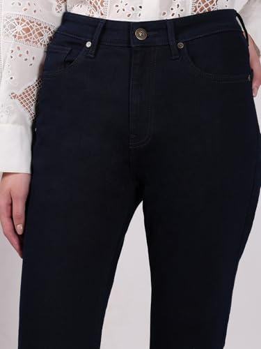 VERO MODA Women's Bootcut Fit High Rise Dark Blue Jeans