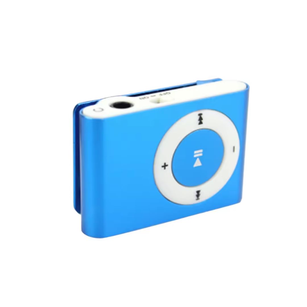 King Shine Portable Mini Metal Clip MP3 Player Sport Music Player with SD/TF Card Slot (Random Color Memory Card Not Included