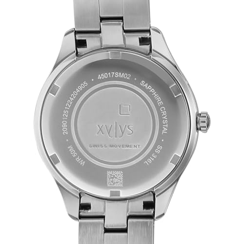 Xylys Amaris with Multifunction with Moon Phase Quartz Blue Dial Silver Stainless Steel Strap Watch for Women - 45017SM02E