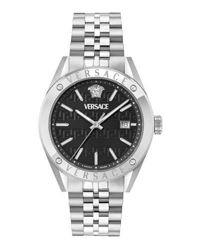 Versace Vekha Athletics 3 Hands 41 mm Black Dial Men Analog Watch- VEKHA0425