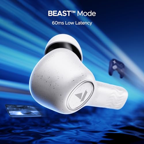 boAt Nirvana Ion ANC, Active Noise Cancellation(~32dB), 120Hrs Battery, App Support, Crystal Bionic Sound, 4Mics ENx, v5.3 Bluetooth Earbuds, TWS Ear Buds Wireless Earphones with mic (Quartz White)