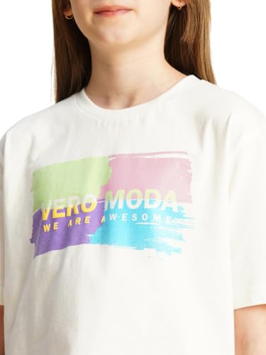 VERO MODA Girls Relaxed White T-Shirt