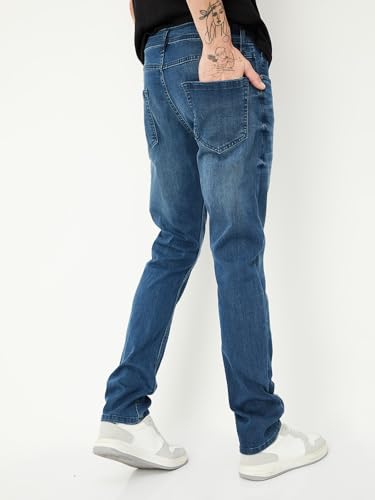 Max URB_N Men Slim Fit Washed Jeans (DMBSLFES2305GVMID Blue)_28