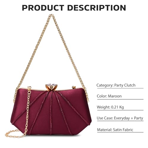 Lavie Signature Women's Akron Handle Framed Clutch | Ladies Purse | Gift For Women