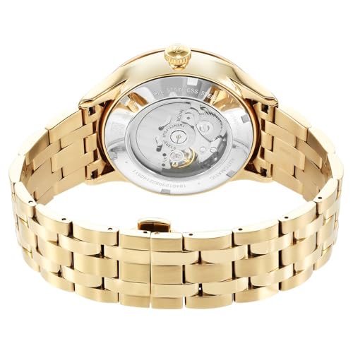 Titan Metal Mechanicals Automatic Gold Dial Gold Titanium Strap Watch for Men - NT90140YM01