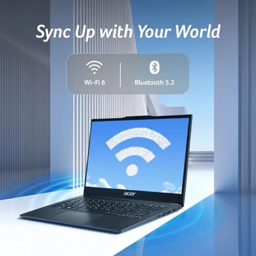 acer TravelLite Smart FHD TL04-51M Laptop, Intel Core i5 1334u 13th Gen 8 Core with 8GB Ram / 512GB NVMe SSD/Intel Iris Xe Graphics/Windows 11/14 Inch / 3 Year Brand Warranty