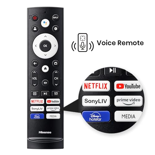 Hisense 108 cm (43 inches) E6N Series 4K Ultra HD Smart LED Google TV 43E6N (Black)