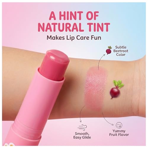 Mishmash Naturals Beetroot Lip Balm for Kids, Ages 3-14, 3g