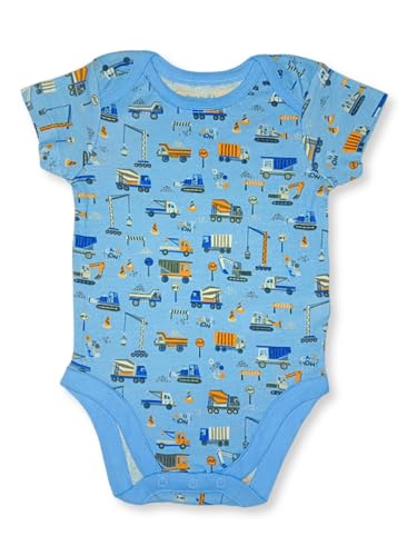 TuddyBuddy 100% Cotton Half Sleeves Romper/Bodysuit for Baby Boys (Pack of 10 Pcs HS, 3-6 Months, Multicolor)