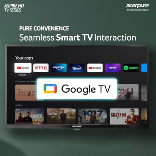 Acerpure 80 cm (32 inch) Aspire Series HD LED Smart Google TV AP32HG41AASPD Model (Black)