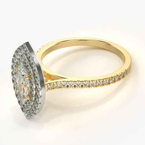 VALANOVA Hallmarked 14K Gold & Certified Lab Grown Diamond 0.87cts | Ring For Women's/Girls | Stylish & Elegant | VGR0467M | Ring Size: 13