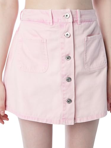 ONLY Women's Solid Flared Pink Skorts