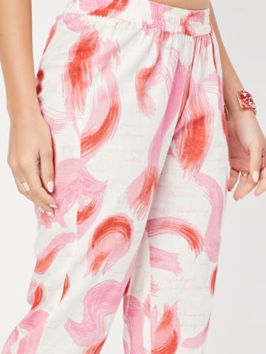 Max Women's Cotton Blend Kurta Set (CTKST54051B_Light Pink