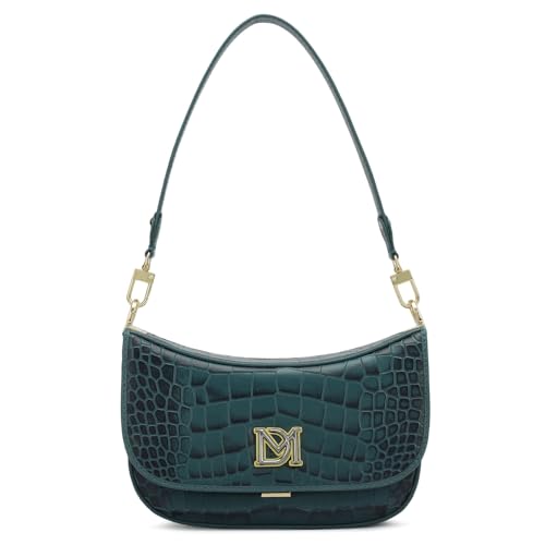 Da Milano Genuine Leather Blue Shoulder Bag (01798) (Small)