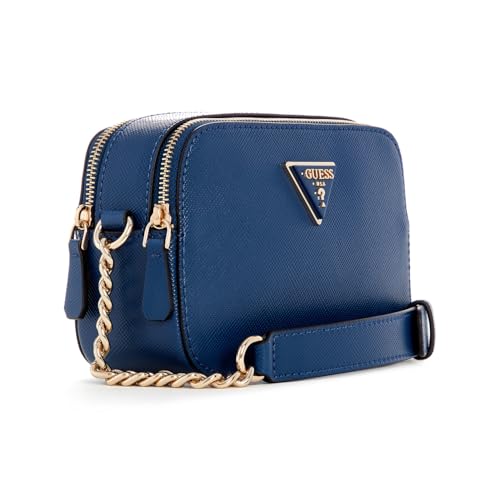 GUESS Women's Navy Pu Solid Camera Bag