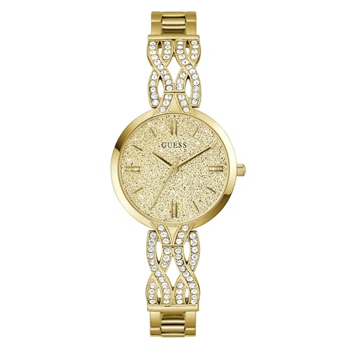 Guess Coral Gold Round Dial Analog Women's Watch - GW0868L2
